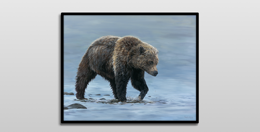 Wading Grizzly • Original Painting