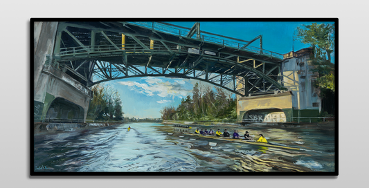 Saturday Morning Racing • Original Painting