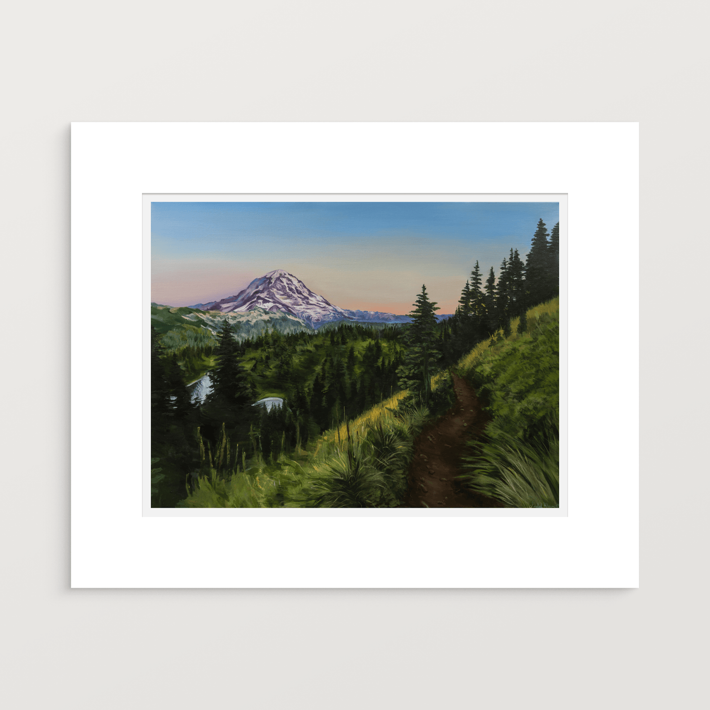 Sunset from Tolmie Peak no. 2 — Fine Art Print - Isabel Klein Art - Print
